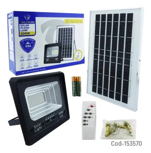 Lampara Reflector Led Panel Solar 200w